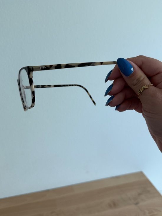 Ray-Ban Accessories - Ray-Ban Tortoise and Cream Rectangular Optical Frames